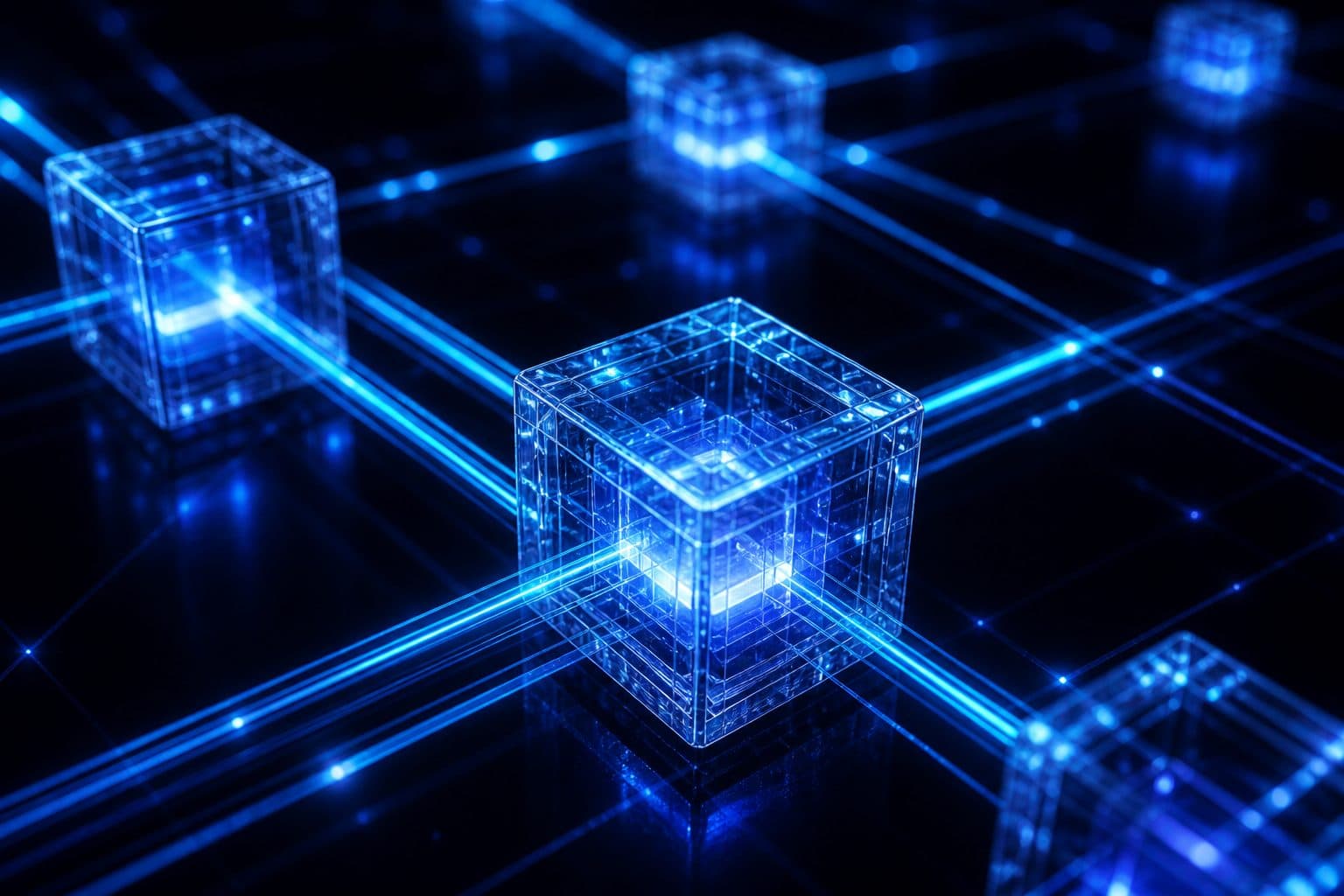 Close-up of agent trails around a glass task panel