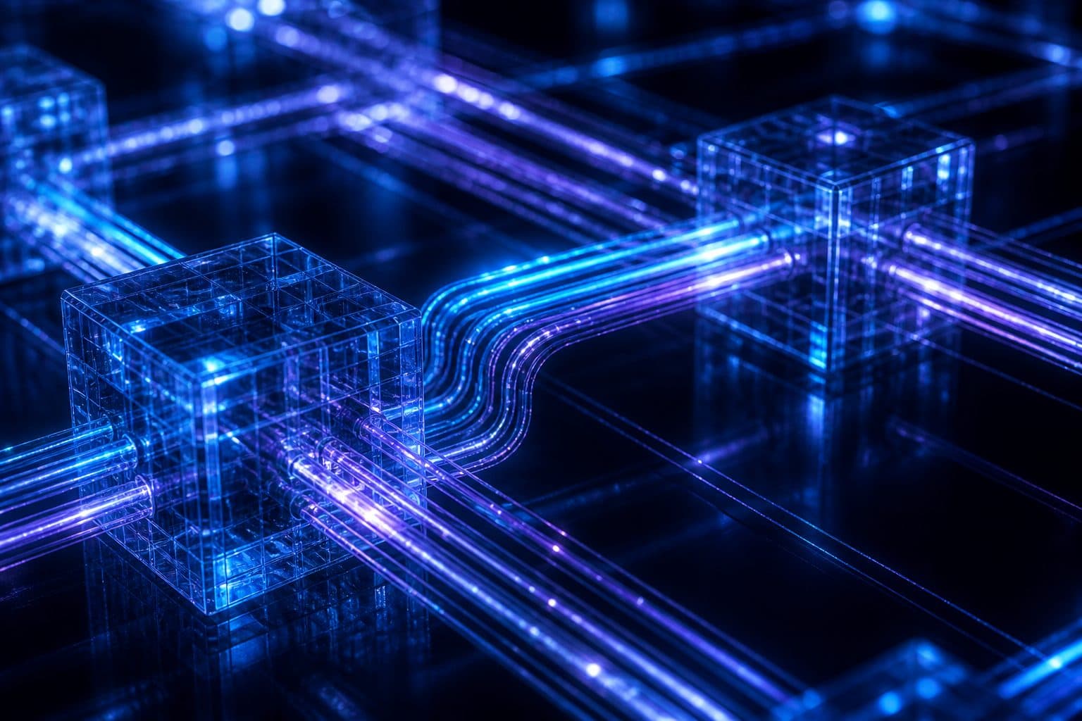 Close-up of an integration light-path